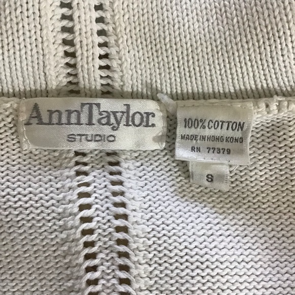 ANN TAYLOR COTTON CARDIGAN - Picture 5 of 6